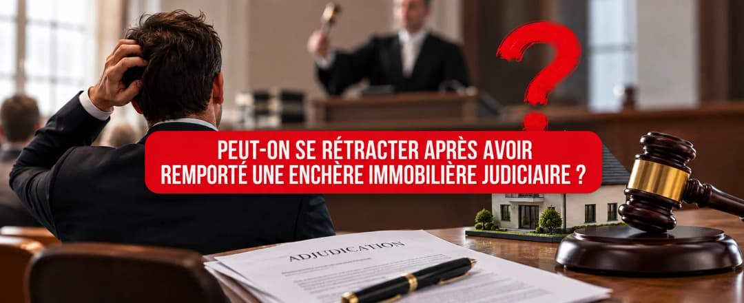 Peut-on se rétracter après avoir remporté une enchère immobilière judiciaire ?